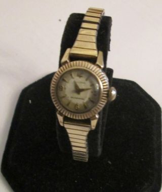 Vintage Bulova Ladies Selfwinding Wristwatch 1954 10k Gf 17 Jewel