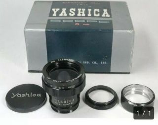 “rare 8mm 1.  5x Anamorphic” Yashica Boxed Scope Anamorphic Lens With Adapter