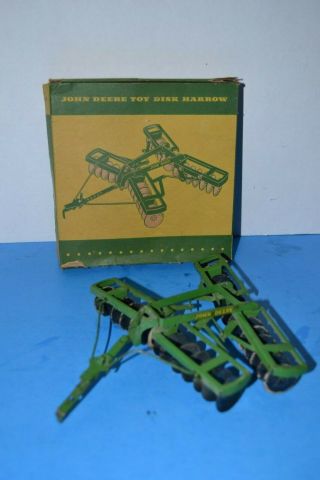 Vintage John Deere Eska Toy Disk Harrow