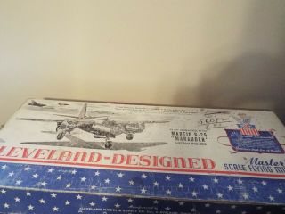 Cleveland Designed Model Plane Vintage Old Kit Balsa Wood Marauder