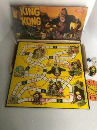 Rare Vintage Ideal 1963 King Kong Game Complete R.  K.  O.  General Inc.