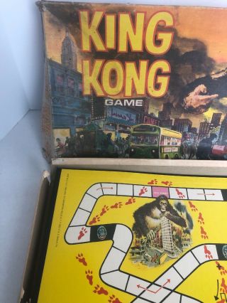 Rare Vintage Ideal 1963 King Kong Game Complete R.  K.  O.  General Inc. 2