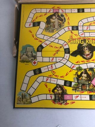 Rare Vintage Ideal 1963 King Kong Game Complete R.  K.  O.  General Inc. 4