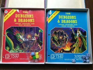 Vintage 1981 D&D Dungeons and Dragons Adventure Game Basic & Expert Set TSR 3