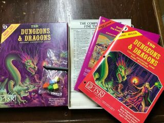 Vintage 1981 D&D Dungeons and Dragons Adventure Game Basic & Expert Set TSR 4