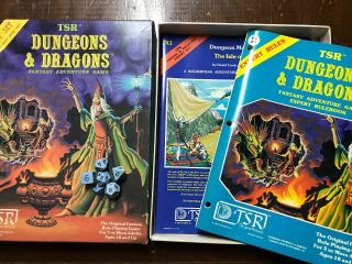 Vintage 1981 D&D Dungeons and Dragons Adventure Game Basic & Expert Set TSR 5