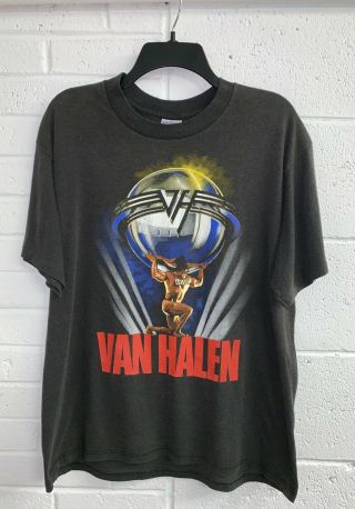 Vintage Van Halen 1986 Concert Tour 5150 Rare Butter Soft T - Shirt Large L Rock