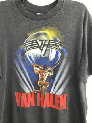 Vintage VAN HALEN 1986 CONCERT TOUR 5150 RARE BUTTER SOFT t - shirt LARGE L ROCK 2