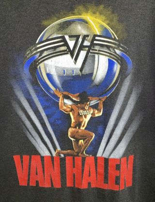 Vintage VAN HALEN 1986 CONCERT TOUR 5150 RARE BUTTER SOFT t - shirt LARGE L ROCK 3