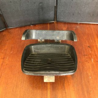 Vintage Toy Pedal Tractor Seat Black Plastic Parts In