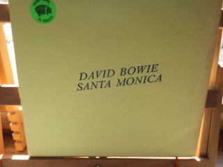 David Bowie Santa Monica Lp Double Tmoq Stamped Cover Rare