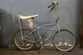 1964 Schwinn Stingray Muscle Bike Vintage Barn Find Banana Seat Sissy Bar Etc