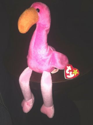 Rare 1995 “pinky” Beanie Baby,  Condition—fresh Out Of Storage