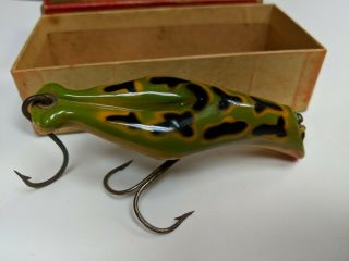Vintage Antique Heddon Dowagiac Minnow 3400 Luny Frog Fishing Lure Box Insert 3