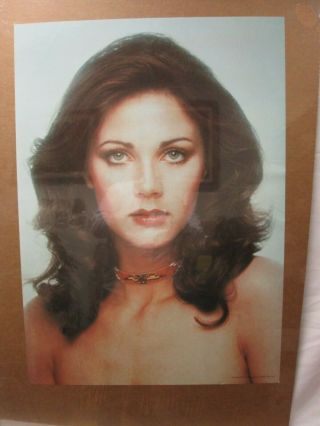 Linda Carter 1977 Wonder Woman Singer Vintage Poster Garage Cng160