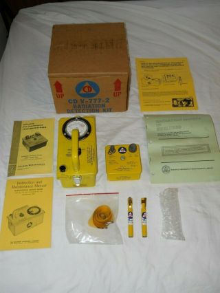 Vintage Civil Defense Radiation Detection Kit Cd V - 777 - 2