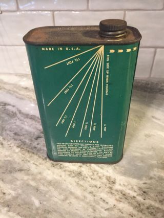 Vintage RealFilm Outboard Motor Oil Can Great Graphics Rare Flat Imperial Quart 4