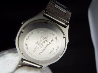 Casio Vintage Digital Watch Casiotron Full Titanium 1670 Trn - 100t 100m
