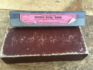 Vintage TAM O SHANTER & WATER O AYR SHARPENING STONE Old Antique Hone Tool 53 2