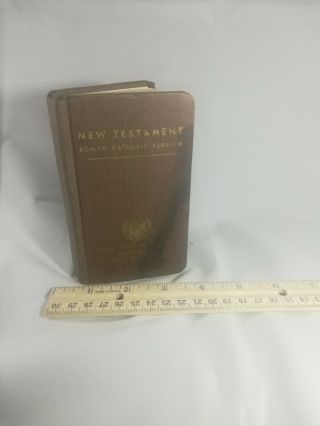 Us Army Military Bible Pocket Testament Roman Catholic Version 1941