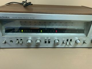 VINTAGE TECHNICS FM/AM STEREO RECEIVER MODEL SA - 505 POWERS ON 3