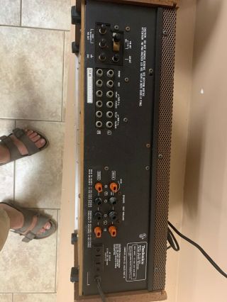 VINTAGE TECHNICS FM/AM STEREO RECEIVER MODEL SA - 505 POWERS ON 7