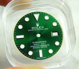 Rare Factory Rolex Submariner 116610lv Green Hulk Watch Dial