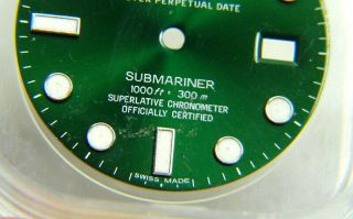 Rare Factory Rolex Submariner 116610LV Green HULK Watch Dial 3