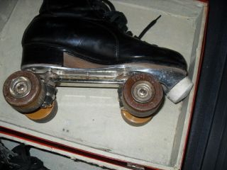 Vintage Riedell Chicago Custom Roller Skates Leather Shoes Boots Size 8 Redwing 4