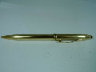 Vintage Cross Townsend Bamboo Ballpoint Pen 18kt Gold Filled Body Usa