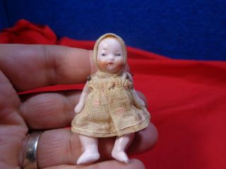 Antique Miniature Bisque Doll B 1