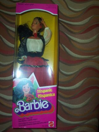 Vintage Hispanic Hispanica Barbie Doll 1292 Never Removed From Box 1979
