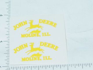 John Deere Yellow Moline,  Ill Four Legged Deer Logo Sticker Jd - 775
