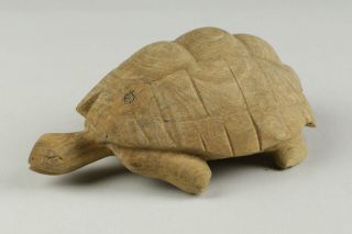 Antique 19th/20th Century South East Asian / Japanese Carved Wooden Tortoise