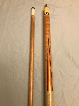 Vintage Meucci MO Two Point Pool Cue Rare Two Piece 20oz 3