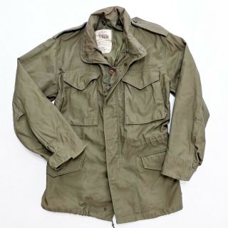 1977 M - 1965 Cold Weather Og107 Field Jacket Vintage 70s Military Army X Small