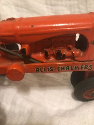 SCARCE ARCADE CAST IRON TOYS ALLIS - CHALMERS TRACTOR RARE 1930s 40s BEAUTY HTF 12