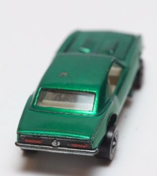 B11 Vintage Mattel Hot Wheels Redline 1968 US Green Custom Camaro White Interior 5