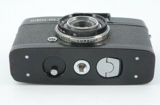 【Very Rare 】Olympus - Pen W Half Frame Black Camera With E.  Zuiko - W 25mm F2.  8 Lens 6