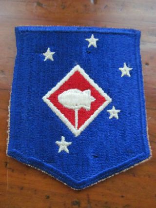 Wwii 1st Marine Amphibious Corps Barrage Balloon Snowy Back Patch