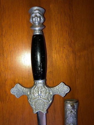Vintage Knights of Columbus Ceremonial Sword Scabbard/Sheath Catholic Fraternal 4