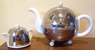 Art Deco Style,  Vintage Heatmaster Tea Pot With Milk Jug