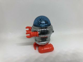 Vintage 1977 Tomy Toy Windup Silver And Blue Robot 3