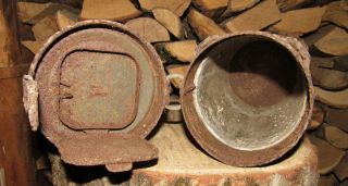 - Authentic Ww2 Wwii Relic German Gas Mask Box - Canister 2