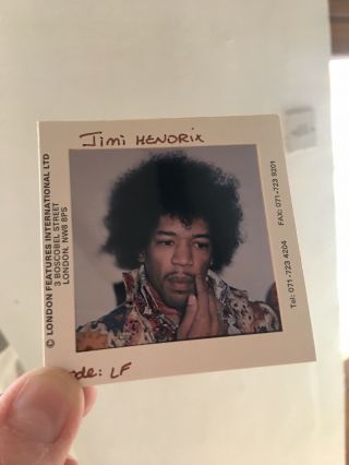 Rare Large Vintage Press Colour Transparency Jimi Hendrix
