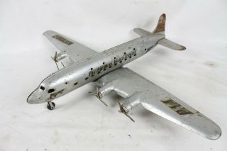 Vintage Rare Marx Pan Am World Airways Airplane N6519c Tin Toy Plane Pressed