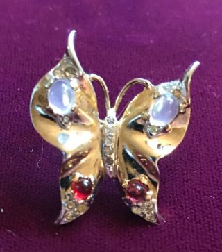 Vintage Sterling Silver Trifari Alfred Philippe Crown Butterfly - Small Size Only