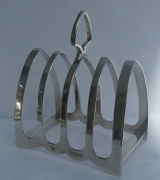 Antique Gothic English Silver Toast Racks By Harrods C.  1933