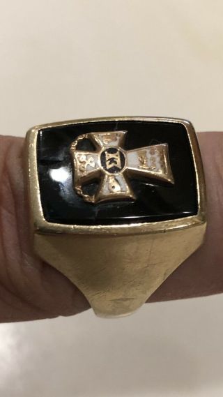 Vintage Sigma Chi 10K Gold Fraternity Ring 4