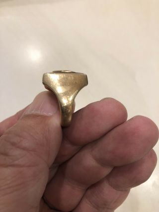 Vintage Sigma Chi 10K Gold Fraternity Ring 5